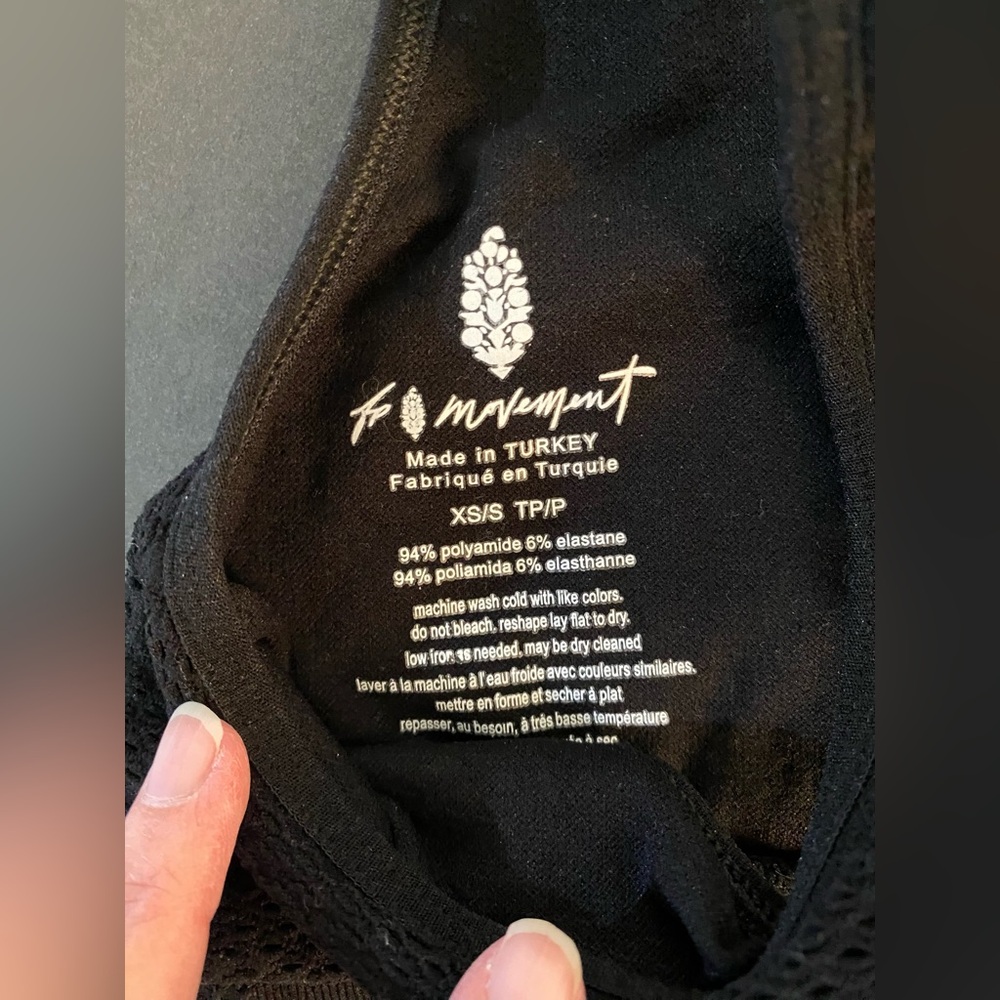 FP Movement Every Single Time Floral Bra NWOT Black XS/S - Picture 9 of 11